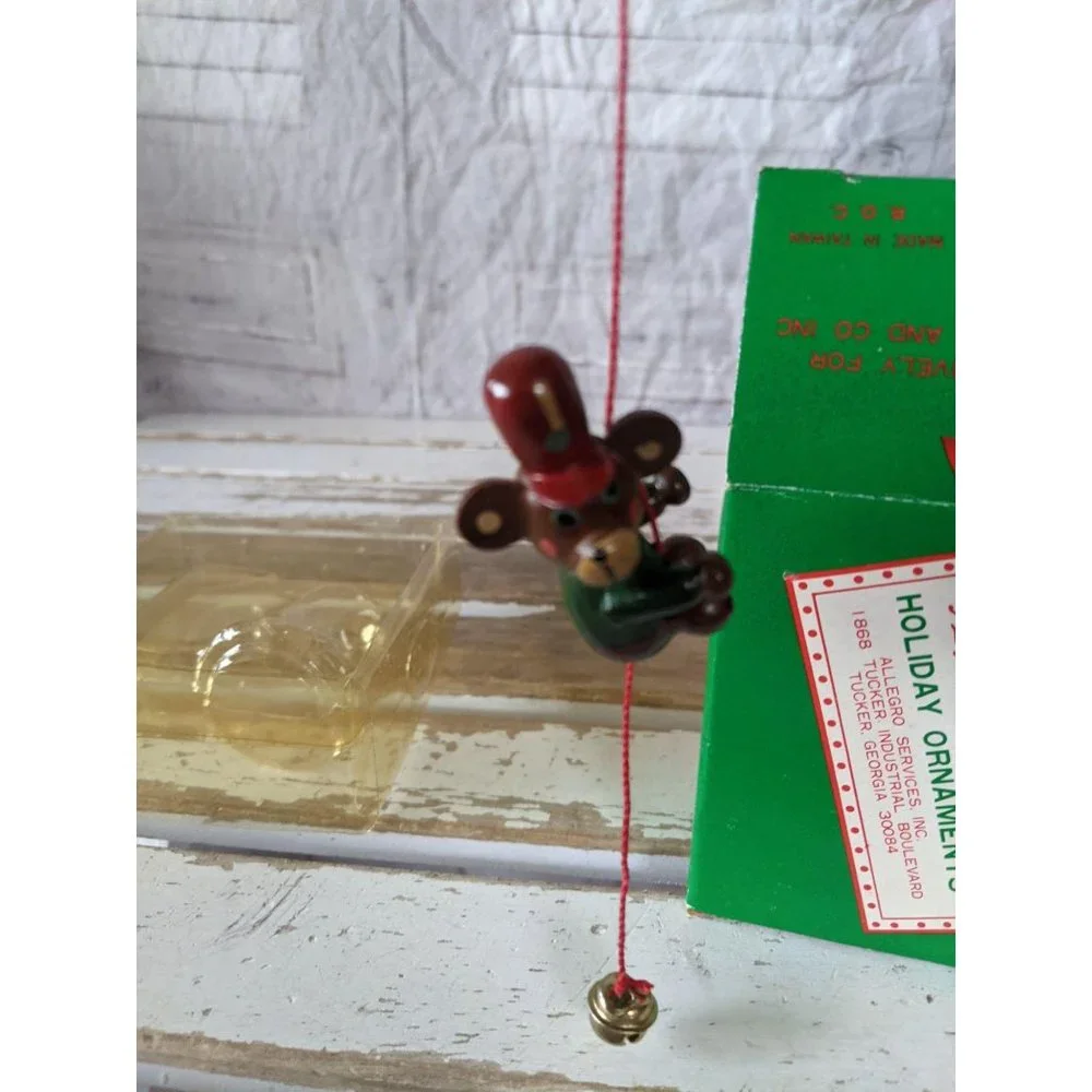 Allegro‎ Christmas bell wooden ornament Russ